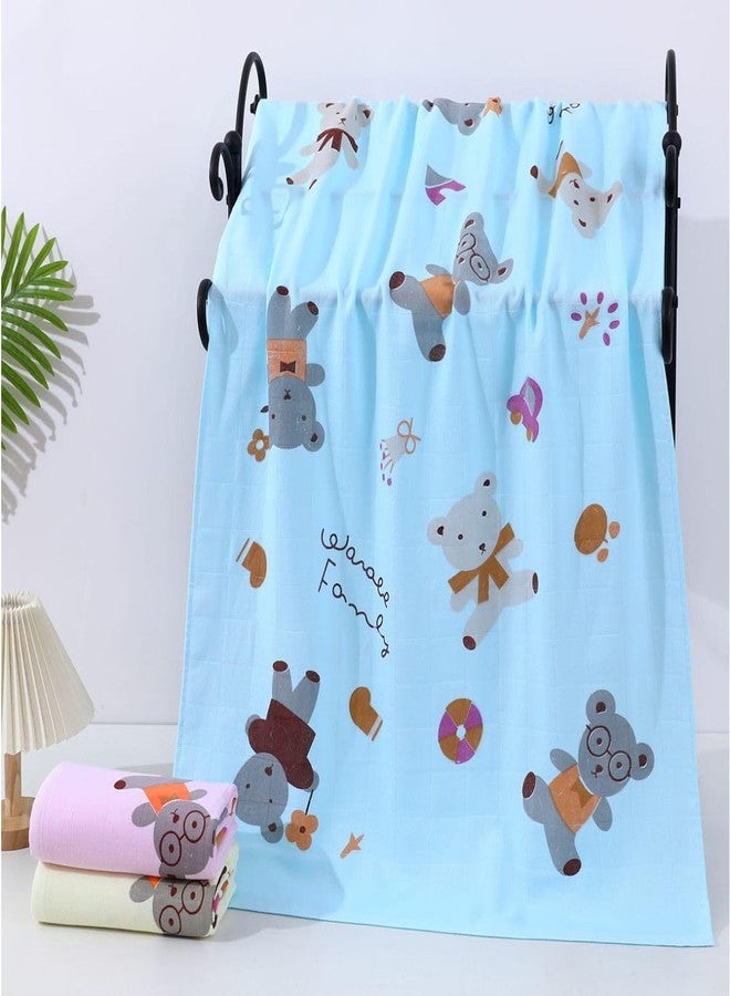 TERI BERI Microfiber Coral Printed Luxury Baby Bath Towels Quick Dry Super Absorbent Premium Soft Bath Towel for Kids Boys and Girls 50 x 100 cm (Multicolor) Pack of 1 - Image 1