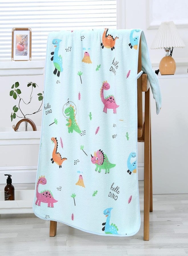TERI BERI Microfiber Coral Printed Luxury Baby Bath Towels Quick Dry Super Absorbent Premium Soft Bath Towel for Kids Boys and Girls 50 x 100 cm (Multicolor) Pack of 1 - Image 2