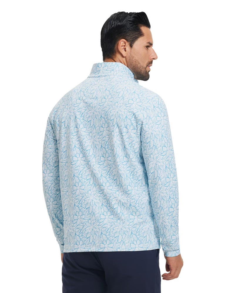 M MAELREG Mens Pullover Quarter Zip Golf Sport Casual Long Sleeve Fishing Half Zip Pullover Sweatshirts for Men - Image 5