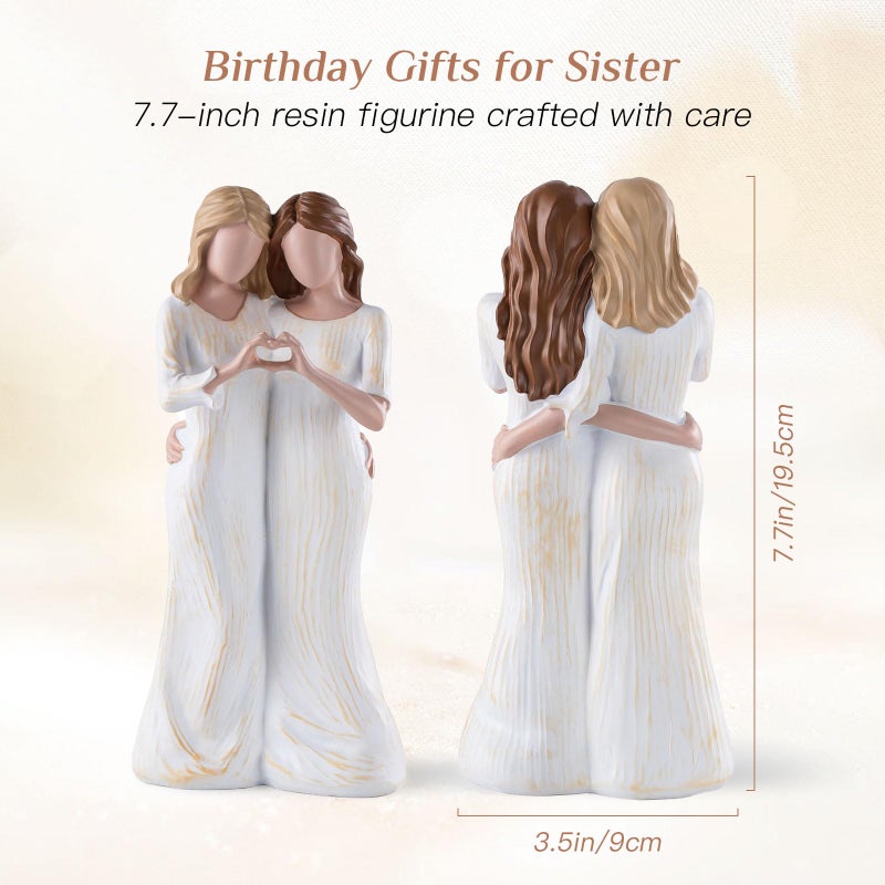 Storieme Sister Figurines - Best Friends Gifts for Women, Bestie Friendship Christmas & Birthday Gift - Image 4