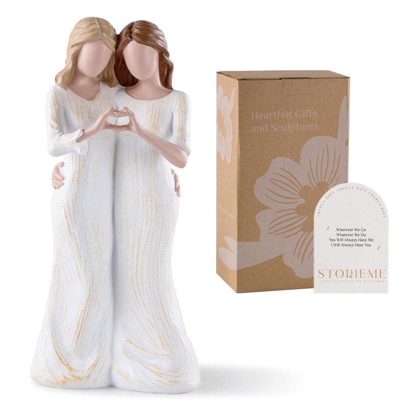 Storieme Sister Figurines - Best Friends Gifts for Women, Bestie Friendship Christmas & Birthday Gift - Image 1