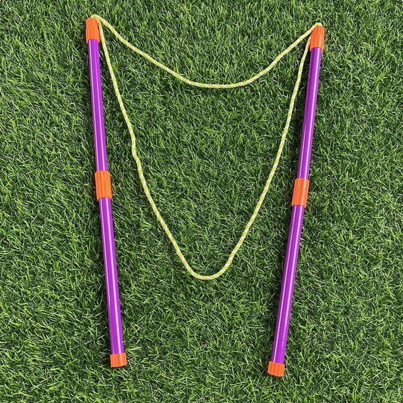 Large Bubble Tool: Detachable Double-Pole Design, Sturdy Materials, Portable Roll-Up Rope - Easy-To-Use No-Battery Giant Bubble Maker For Kids Teens Adults Outdoor Park Beach Backyard Play - Image 2