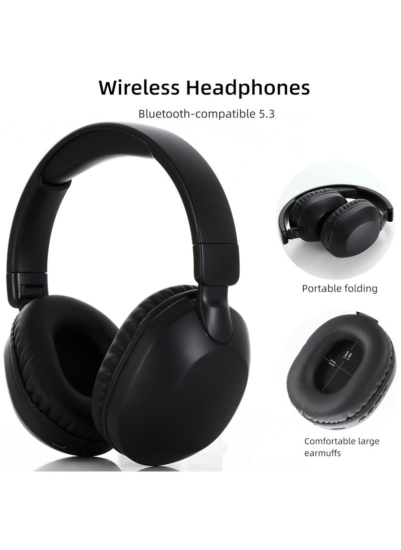 SODO - Headset SD-1102 Wireless Stereo Over Ear Headphones With Microphone Black - Image 1