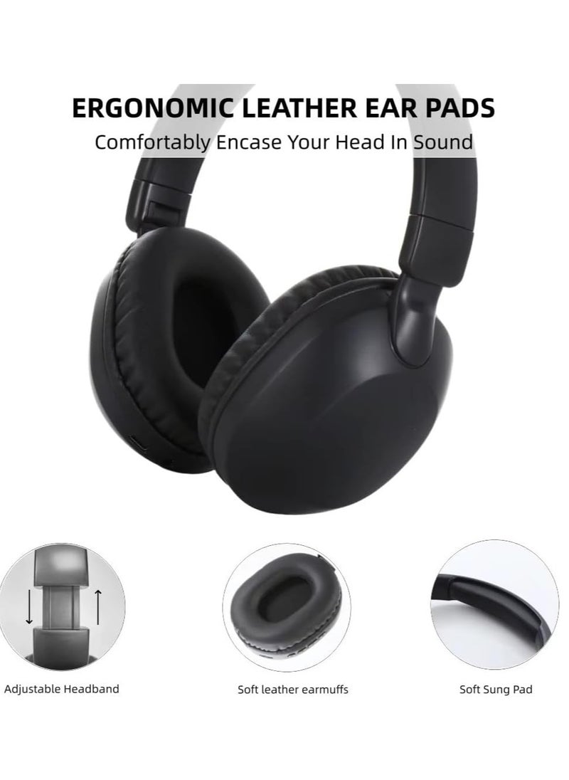 SODO - Headset SD-1102 Wireless Stereo Over Ear Headphones With Microphone Black - Image 1