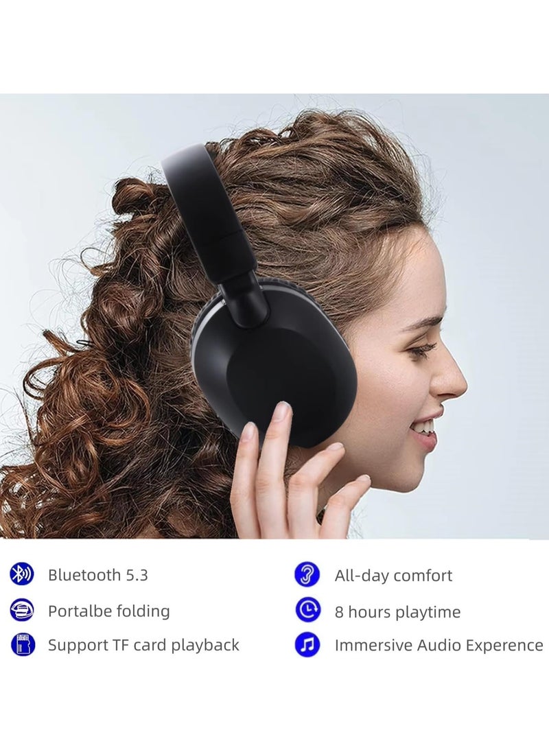 SODO - Headset SD-1102 Wireless Stereo Over Ear Headphones With Microphone Black - Image 1