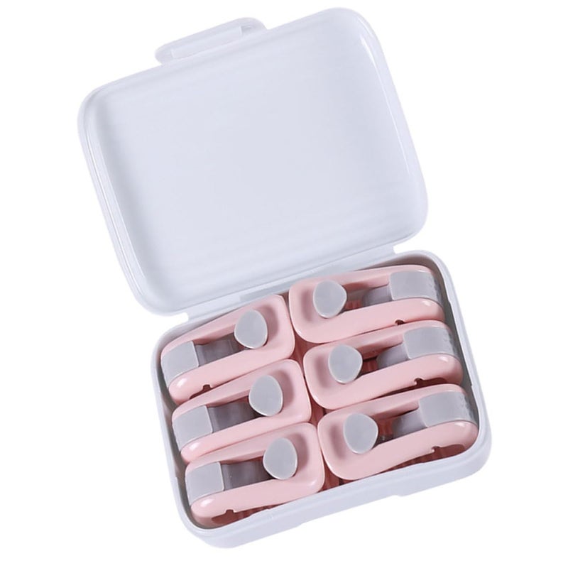 Pink Quilt Fixator Clips 6pcs Anti Slip Bed Sheet Clamps Duvet Cover Corner Stability - Image 2