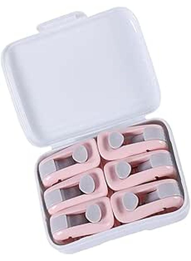 Pink Quilt Fixator Clips 6pcs Anti Slip Bed Sheet Clamps Duvet Cover Corner Stability - Image 1
