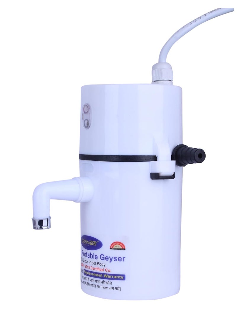 ORZINPRO ORZINPRO Auto Cut Off Portable Instant Water HeaterGeyser for Kitchen Bathroom Office Restaurant Saloon Parlor r  - Image 3