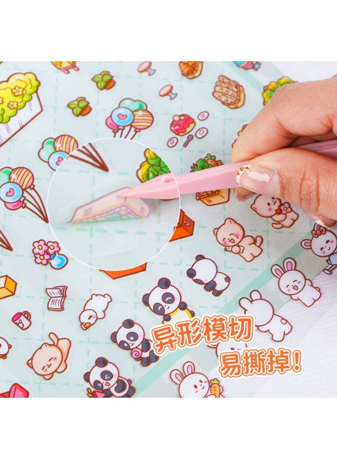 HELPS Creative Spring, Summer, Autumn And Winter Plus Size Landscaping Stickers Three-layer 3d Three-dimensional Collage Miniature Scene Hand Account Stickers Stickers - Image 3