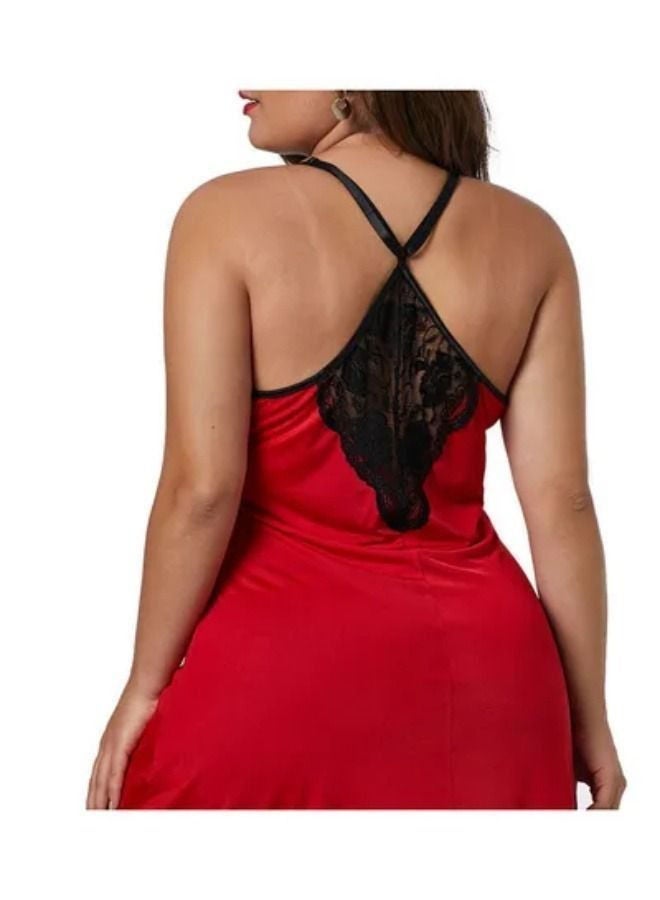 NIBEMINENT Slip Mesh Floral Lace Babydoll  - Image 2