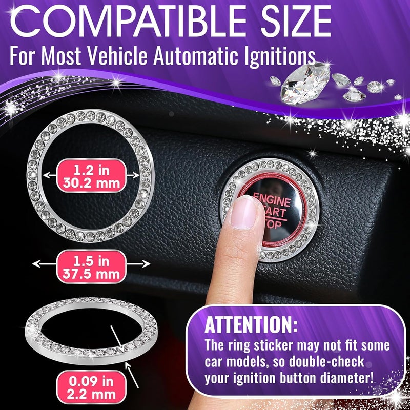 Bling Car Decor Crystal Rhinestone Emblem Sticker - Image 2