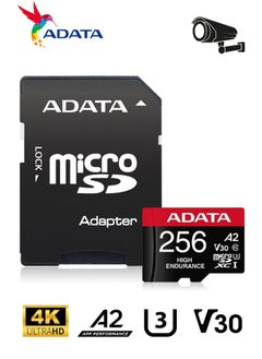 ADATA High Endurance 256GB microSDXC/SDHC UHS-I Card For Video Monitoring CCTV