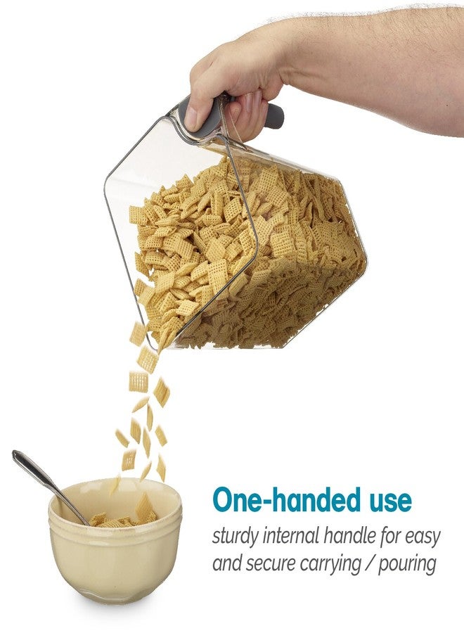 Polder 4-Quart Handle-It Food Grade, BPA Free Storage Canister, Stackable, Secure handle for easy one handed pour - Image 5