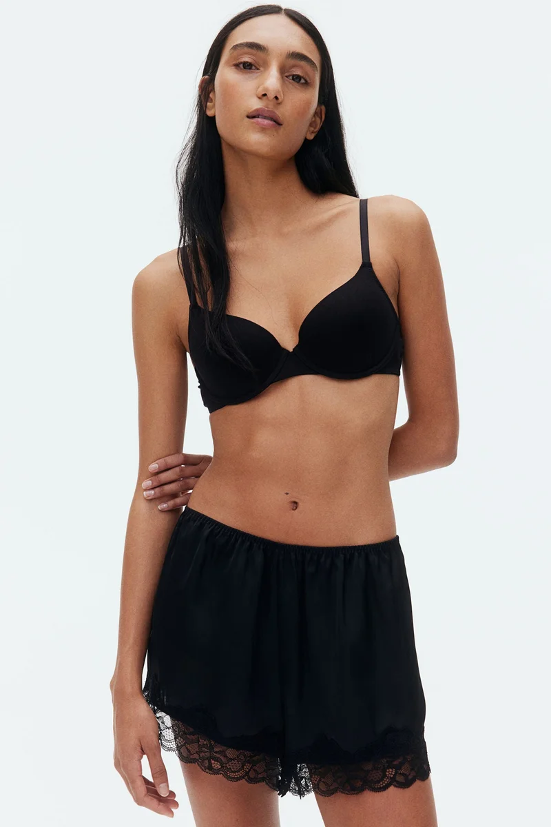 اتش اند ام حمالة صدر للتي-شيرت مبطنة من القطن - عبوة من 2