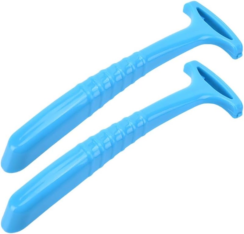 AKOAK 2 PCS Plastic Portable Pedicure Scraper Removes Heel Calluses and Dead Skin Skin Care Tool  Makes Rough Feet Smooth Almost Instantly Blue