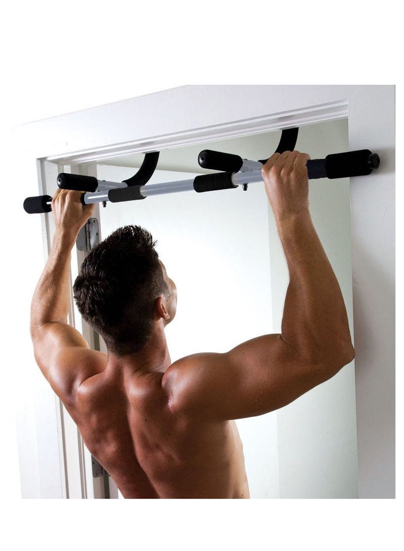 H PRO شريط تمرين كامل للجسم العلوي | شريط تمرينات أيرون جيم | شريط تمارين باب محمول | شريط سحب الذقن | شريط تمرين الضغط والجلوس | شريط الباب الحديدي | شريط الذراع الأفقي - Image 4