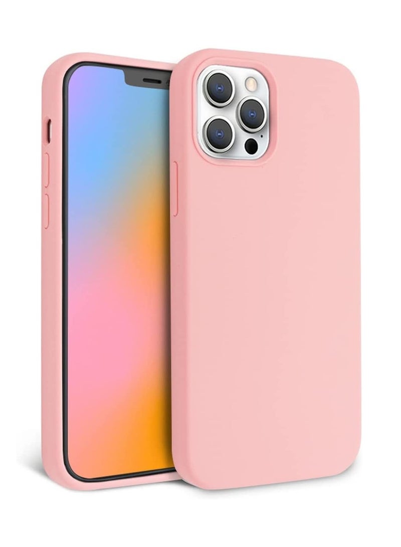 أكاليكس جراب سيليكون متوافق مع iPhone 13 Pro Max، سيليكون سائل رفيع، طبقات من المطاط الهلامي الناعم المقاوم للصدمات، جراب حماية للهاتف مع بطانة TPU متوافق مع iPhone 13 Pro Max (وردي ) - Image 1