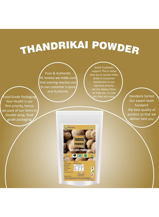 Neotea Thandrikkai Powder | Bahera Beleric | Terminalia Bellirica | Bibhitaki Baheda | Bellarica Tanikaya | Non-GMO | No Added Preservatives | Belerica Fruit | Vibhitak Myrobalan | Digestive, Respiratory & Skin Health | Hair Growth & Wellness 50 GM (Pack Of 10) - Image 2