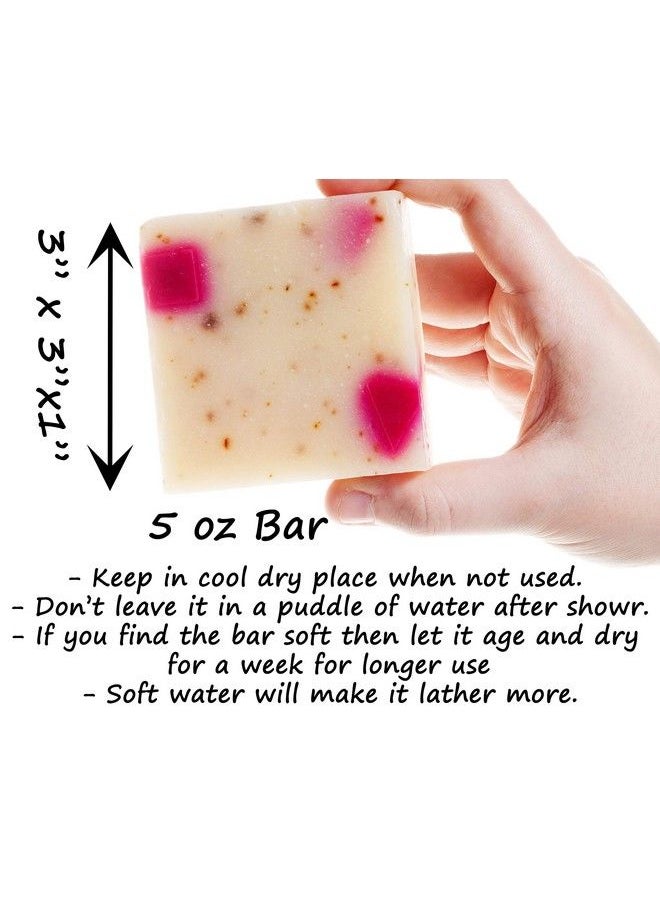 360Feel Floral 4 Large Soap Bar Flower Scents Lavender Lilac Hydrangea Anniversary Wedding Gift Set Handmade Natural Organic With Essential Oil Pink 5 Ounce (Pack Of 4)  - Image 3