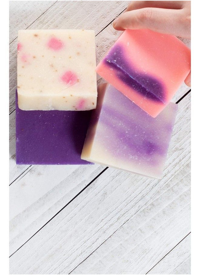 360Feel Floral 4 Large Soap Bar Flower Scents Lavender Lilac Hydrangea Anniversary Wedding Gift Set Handmade Natural Organic With Essential Oil Pink 5 Ounce (Pack Of 4)  - Image 5