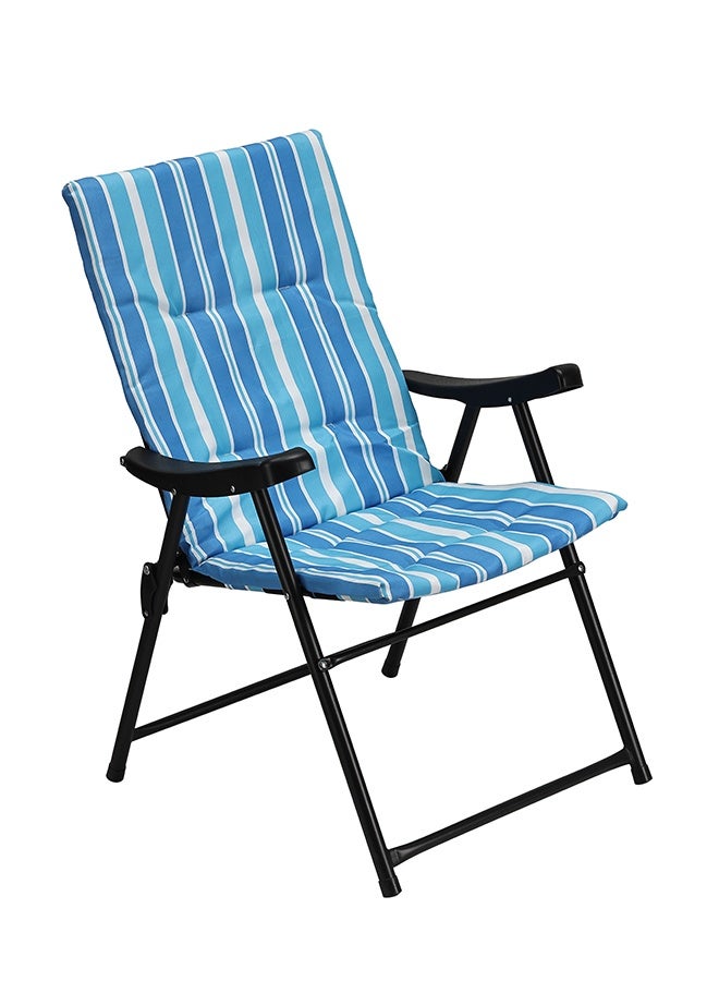 LAWAZIM Folding Travel and Camping Chair - Saudi heritage style -Lightweight Portable Folding Chair for Trip, Beach, Hiking, Fishing, Picnic, Backpacking - Ideal for Outdoor Use and Travel - Blue - Image 3