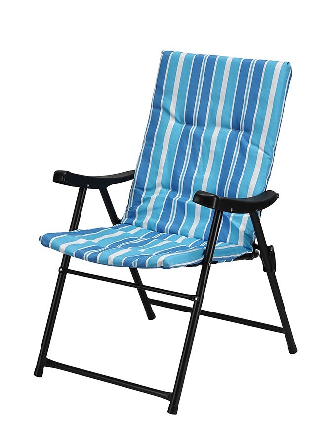 LAWAZIM Folding Travel and Camping Chair - Saudi heritage style -Lightweight Portable Folding Chair for Trip, Beach, Hiking, Fishing, Picnic, Backpacking - Ideal for Outdoor Use and Travel - Blue - Image 1
