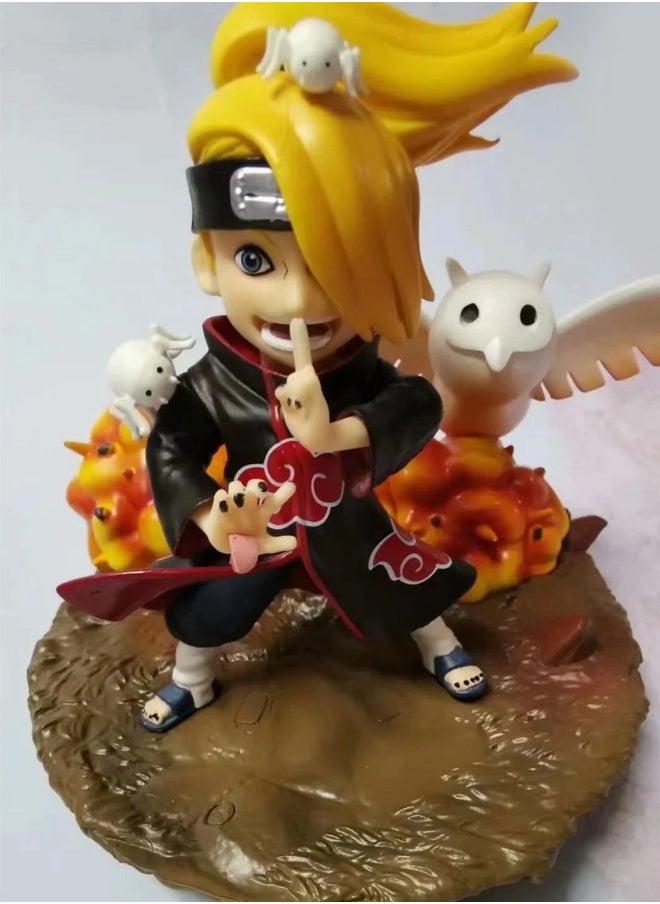 Naruto Akatsuki Organization Deidara Action Figure Decorative Resin Sculpture Home Decor Statue, Art Figurine Home Ornament Decoration for Office, Living Room, Bedroom, Book Shelf, TV Cabinet, Desktop  - Image 4