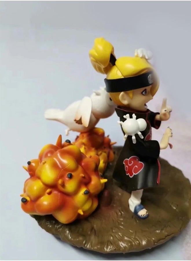 Naruto Akatsuki Organization Deidara Action Figure Decorative Resin Sculpture Home Decor Statue, Art Figurine Home Ornament Decoration for Office, Living Room, Bedroom, Book Shelf, TV Cabinet, Desktop  - Image 5