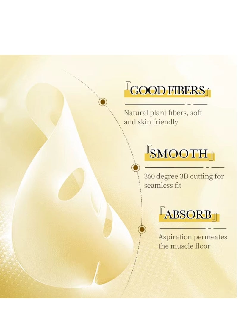SADOER 10 Pcs Firming Moist Capsule Vitamin B Mask Set Hydration Moisturizing Repair Whitening Freckle Smooth Skin Facial Mask Brighten Skin Care Sheet Face Mask for Women and Men Water Fit Face Skin - Image 5
