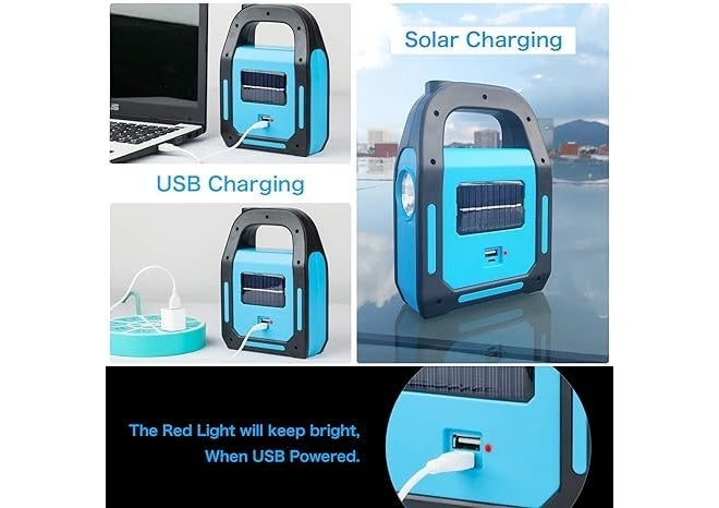 HEADLY 3 in 1 Solar USB Rechargeable Brightest COB LED Camping Lantern - Image 2