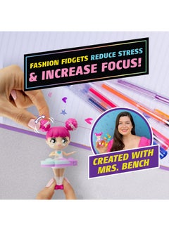 WowWee Fashion Fidgets Sensory Toy Dolls - Push Pop Fidget Toy Pack of 2 - Anxiety and Stress Relief for Kids  - Image 3