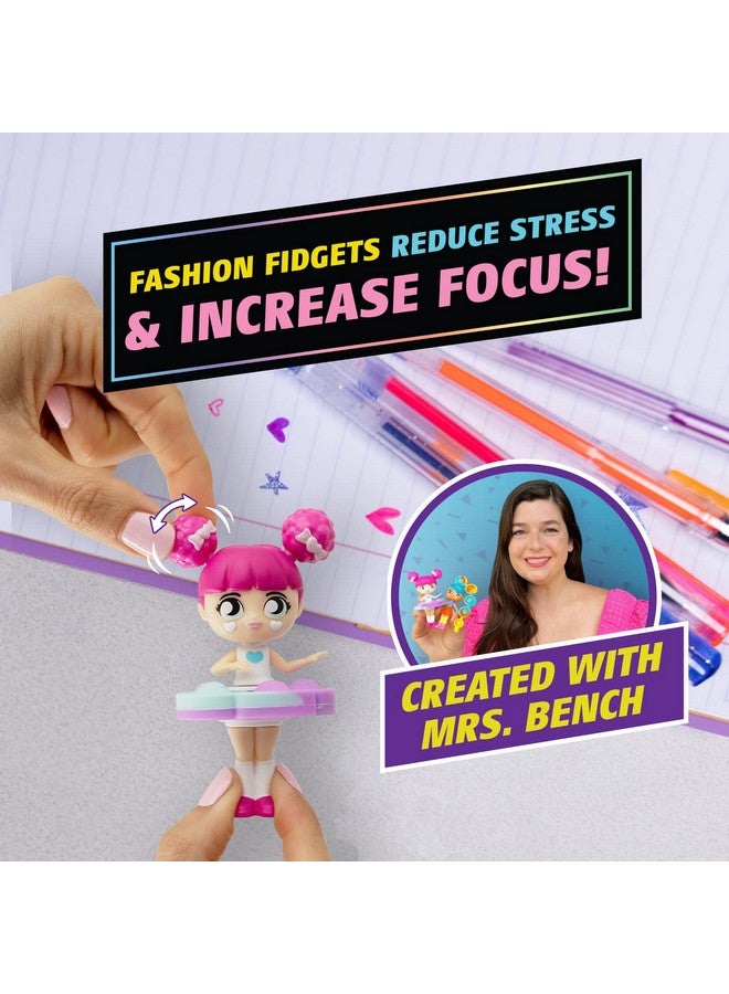 WowWee Fashion Fidgets Sensory Toy Dolls - Push Pop Fidget Toy Pack of 2 - Anxiety and Stress Relief for Kids - Image 3