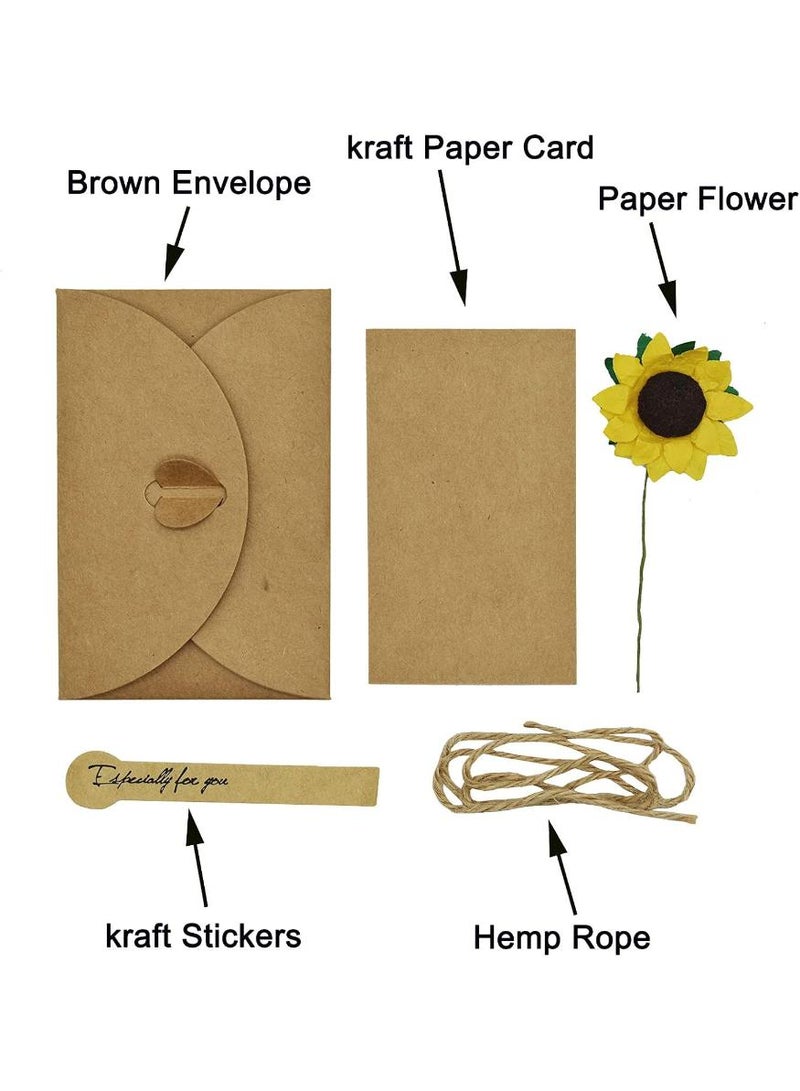 فوميمو عبوات بطاقات شكر برسومات زهور يدوية الصنع للدعوة والتهنئة والأمنيات لحفلات الزفاف وأعياد الميلاد والمهرجانات - Image 4