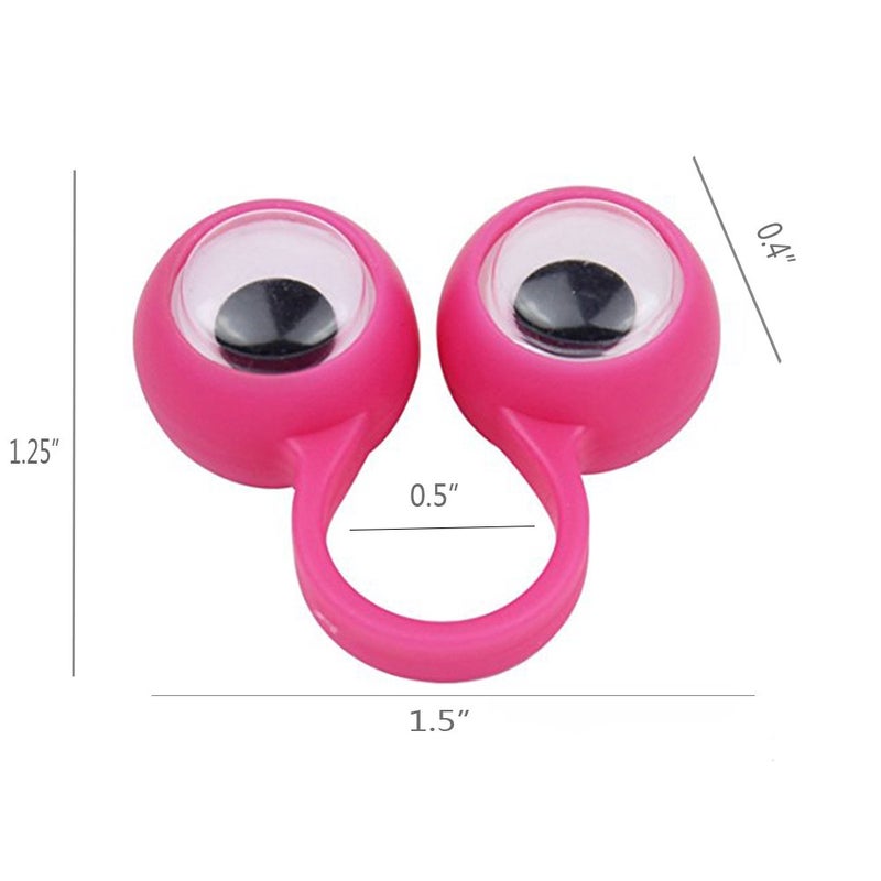3 otters Eyeball Ring, 25PCS Eye Finger Puppets Eye Monster Finger, Party Favors, Classroom Prizes, Birthday Goodie Bag Stuffers, Halloween Toys for Toddlers - Image 2