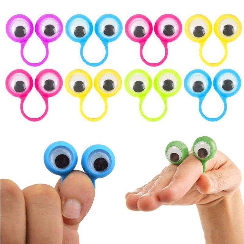 3 otters Eyeball Ring, 25PCS Eye Finger Puppets Eye Monster Finger, Party Favors, Classroom Prizes, Birthday Goodie Bag Stuffers, Halloween Toys for Toddlers - Image 3
