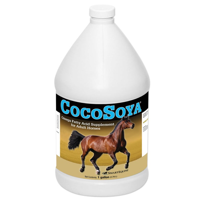 SmartEquine CocoSoya Oil | Oil for Skin and Coat | Contains Soybean and Coconut Oil for Overall Coat Shine and Horse Health | Nourishing Fatty Acids for a Lustrous Appearance | 1 Gallon - Image 1