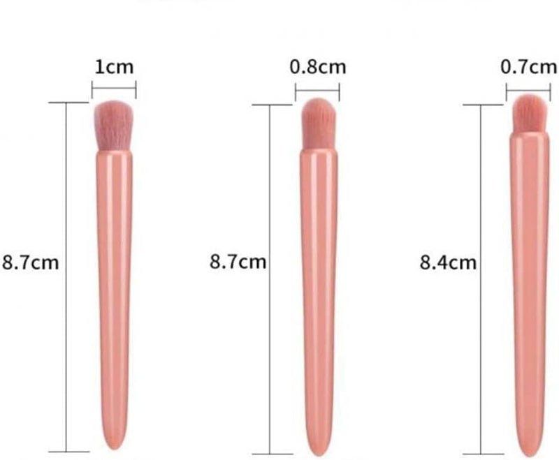 Coshine Easy-taken Travel Makeup Brush Set, 5pcs Mini Complete Function Cosmetic Brushes Kit (5pcs with mirror) - Image 5