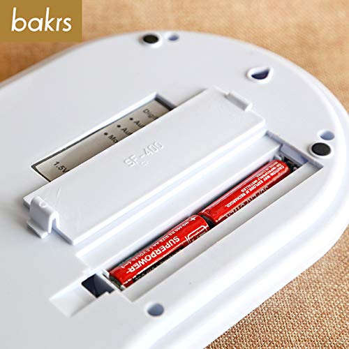 VDHJA SF 400 Electronic Digital Weighing Machine For Home Food Weight Machine Lcd Display Measuring Cooking Vegetable Fruit Food Weighing Machine WHITE PACK OF 1 - Image 3