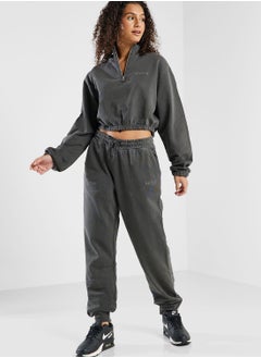 nicce london Garment Dye Ersa Cropped Sweatshirt  - Image 1