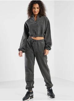 nicce london Garment Dye Ersa Cropped Sweatshirt  - Image 4