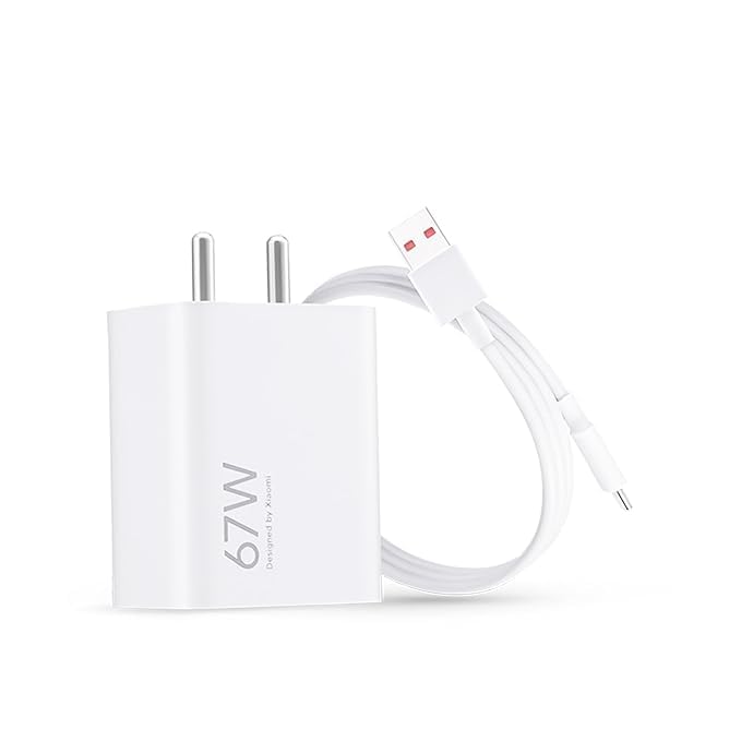 ZORAIZ ORIGINAL شاحن 67 واط SONICCHARGE 3.0 مع كابل Type-C 6A | يدعم Qualcomm Quick Charge 3.0 | متوافق مع MI وXiaomi وRedmi وPoco (أبيض) - Image 1