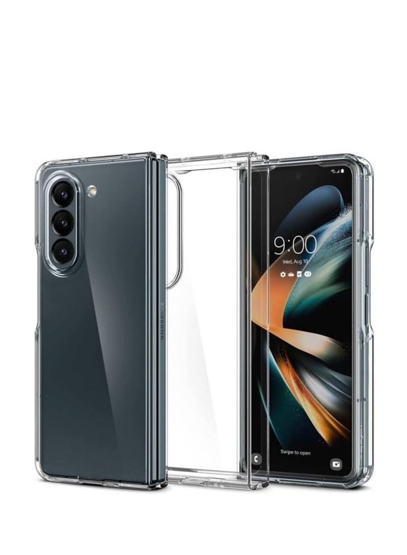 GENNEXT Case for Samsung Galaxy Z Fold 5 Case [Slim Fit]  Transparent PC Cover, Shock-proof Bumper Phone Case for Samsung Galaxy Z Fold 5 5G 2023- Crystal Clear - Image 1