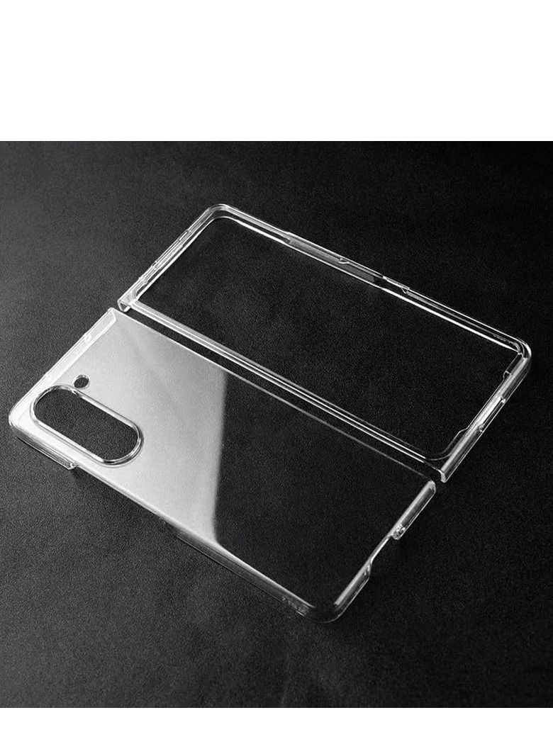 GENNEXT Case for Samsung Galaxy Z Fold 5 Case [Slim Fit]  Transparent PC Cover, Shock-proof Bumper Phone Case for Samsung Galaxy Z Fold 5 5G 2023- Crystal Clear - Image 4