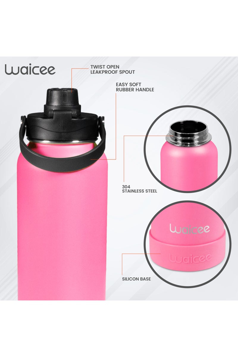 WAICEE Punchy Pink Reusable Water Bottle - Image 5