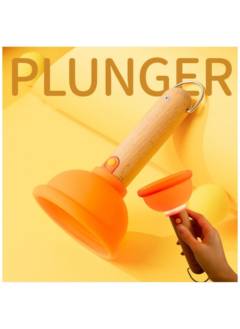 Mini Plungers Funny Night Light for Kids, Energy Saving NightLight, Cute Silicone Toilet Plunger Night Lights for Adults Kids Bedroom, night Lights Plug Into Wall for Hallway,Kid’s Bedroom, Stairways - Image 2