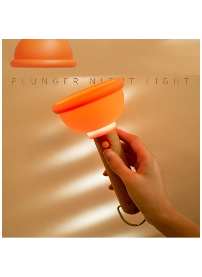 Mini Plungers Funny Night Light for Kids, Energy Saving NightLight, Cute Silicone Toilet Plunger Night Lights for Adults Kids Bedroom, night Lights Plug Into Wall for Hallway,Kid’s Bedroom, Stairways - Image 3