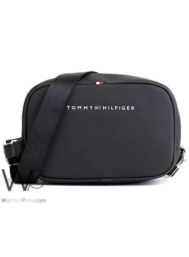 تومي هيلفيغر سبورت حقيبة يد باللون الأسود للرجال شنطة من تومي هيلفيغر - Image 1