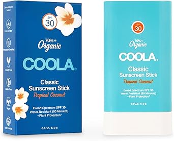 COOLA Classic Sunscreen Face Body Stick with SPF 30 Sun Cream Stick for Travel Tropical Coconut 170g - Image 1