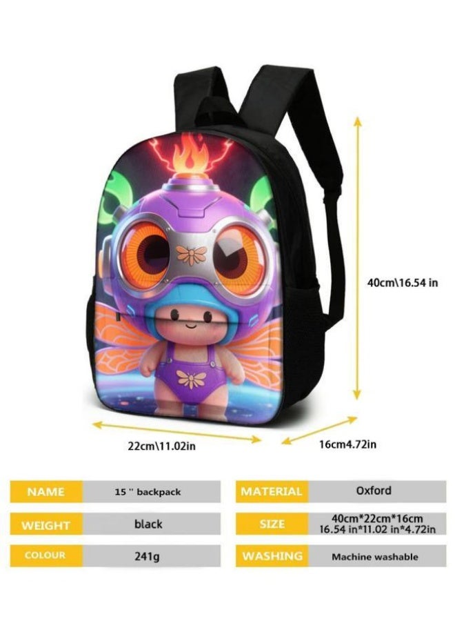 Bright Li Fire Fashion is unlimited! Cartoon bag three-piece set, suitable for a variety of scenes for students and teenagers (available for students, children, friends on outings, mountain climbing, schooling, etc.) - 104 - Image 5