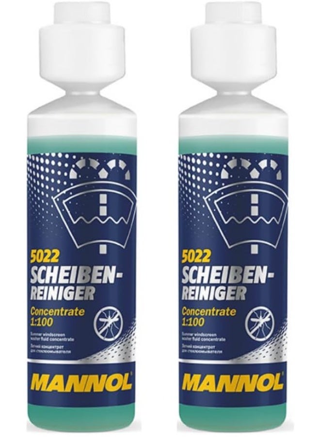 مانول إتش تي إي - ألمانيا، عبوة من قطعتين 5022 - منظف مركز للزجاج الأمامي - 250 مل - Image 1